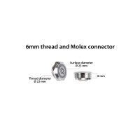 Przycisk sterowania Push Control, gwint 6 mm, złącze Molex